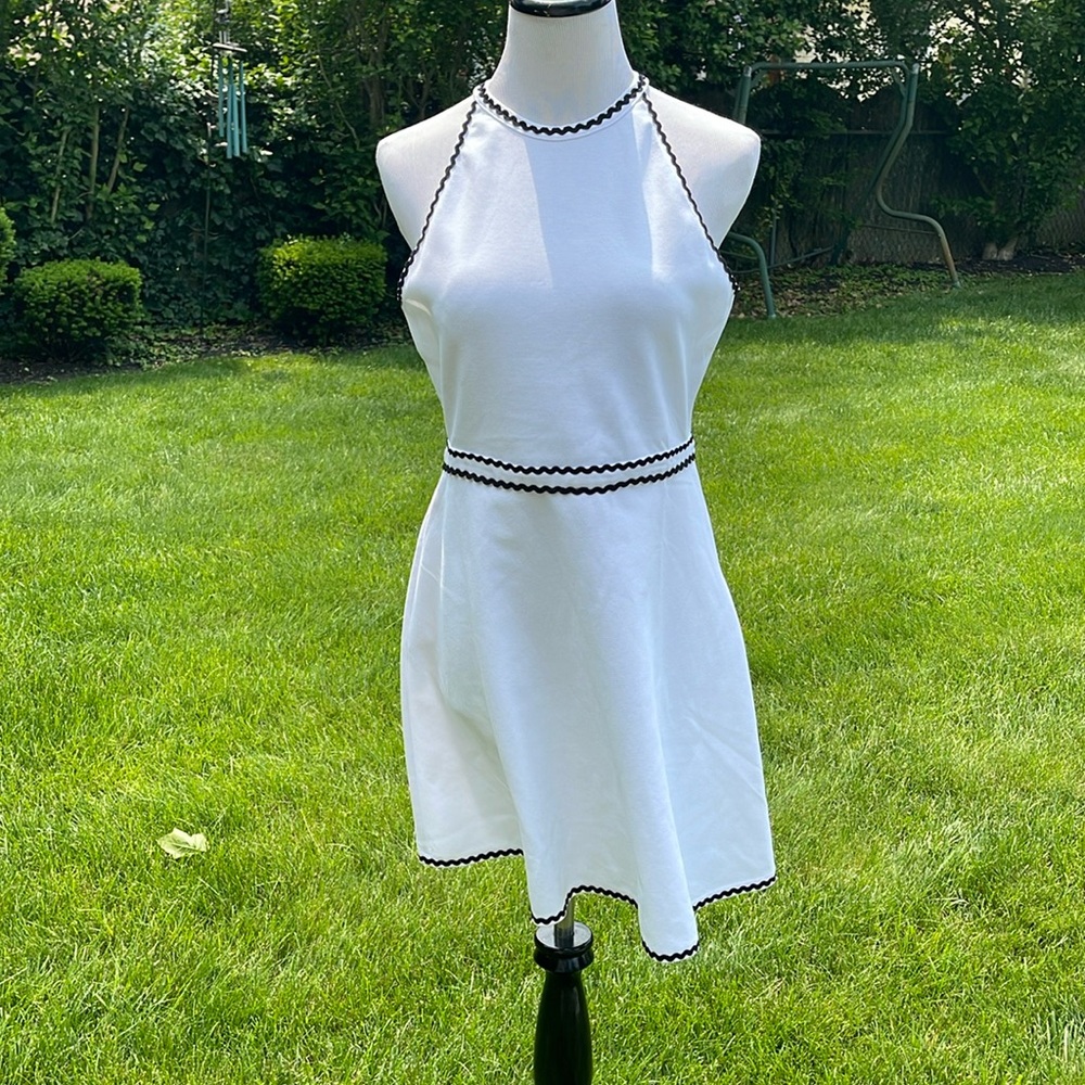 Hill House NWT The Billie Dress in Black and White Medium